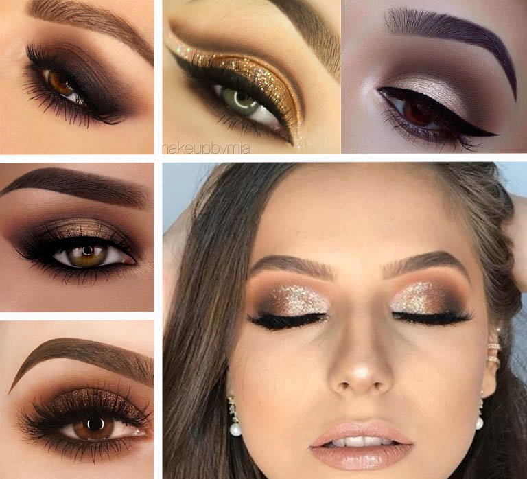make dourada com marrom