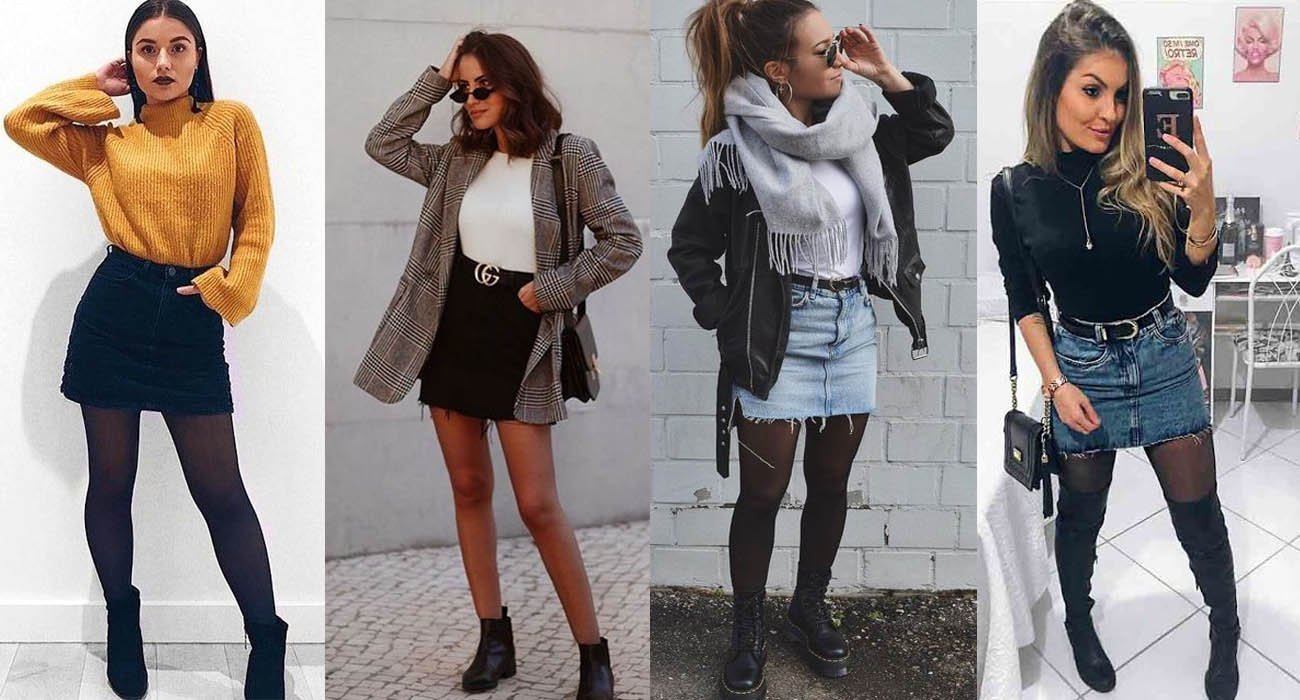 LOOK BALADA INVERNO COM SAIA