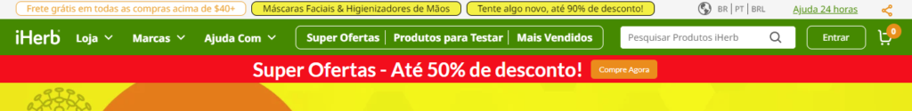 iHerb é confiável homepage